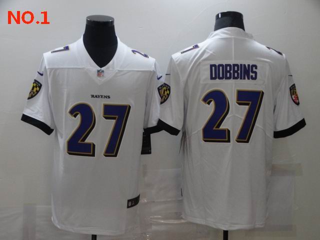 Men's Baltimore Ravens 27 JK Dobbins Jerseys-35